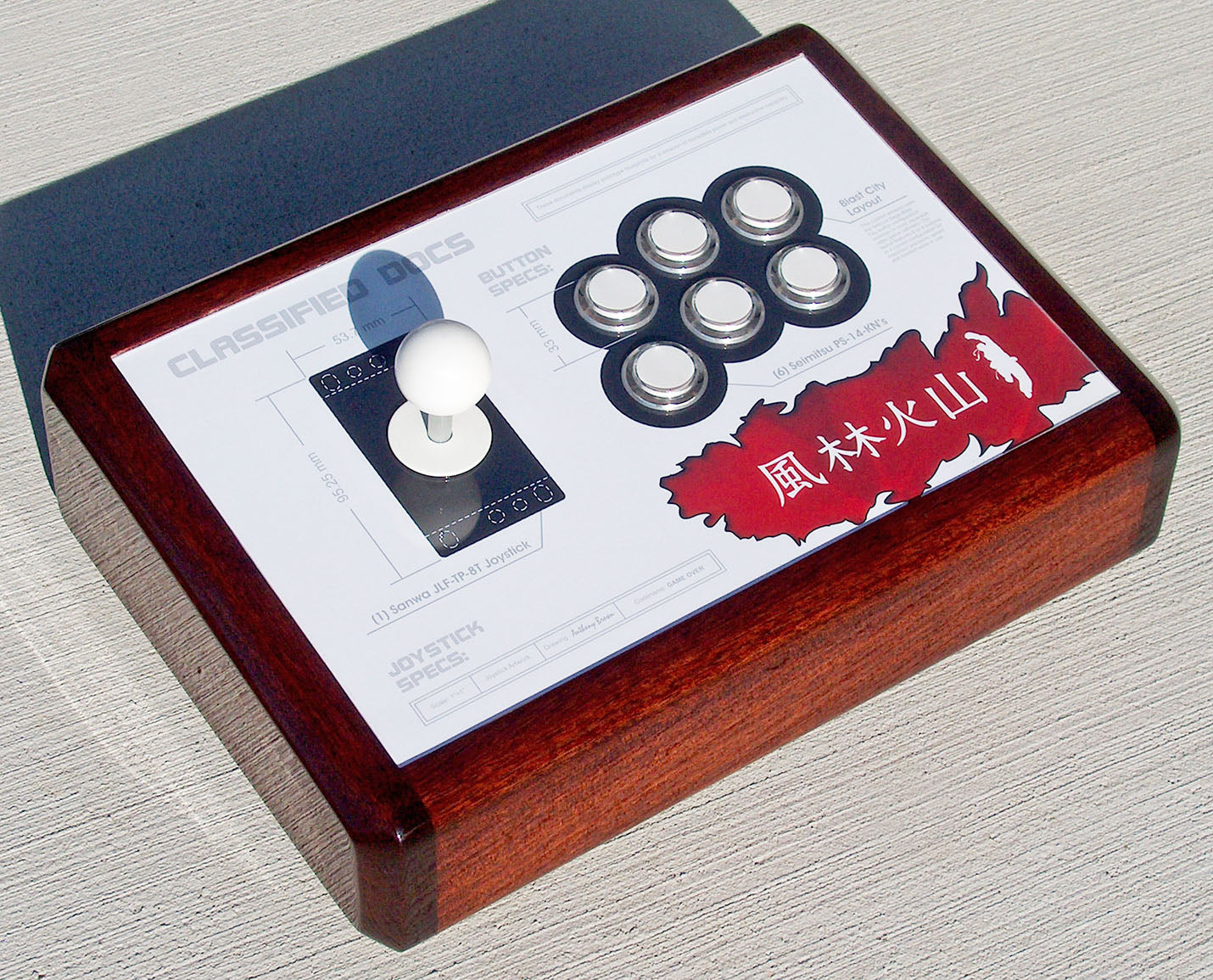 Arcade Stick (African Mahogany)