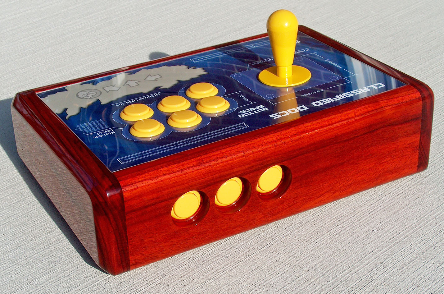 Arcade Stick (African Padauk)